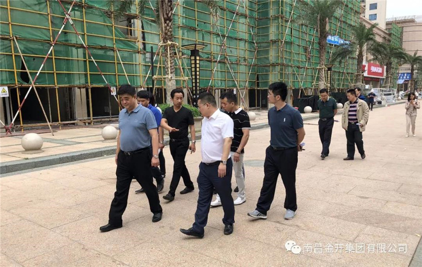 新區黨工委專職副書記占勇現場查看綠創綜合體項目建進度