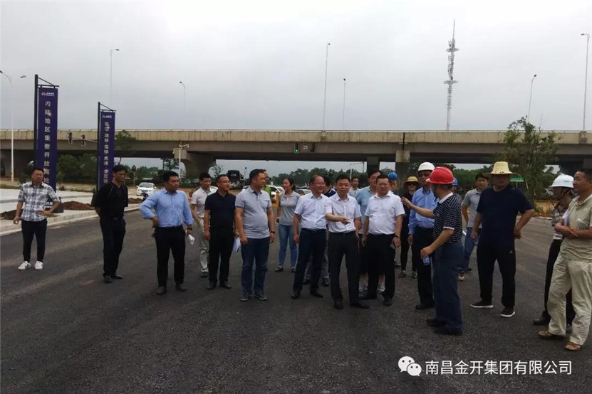 區黨工委副書記程建兵前往儒樂湖片區對在建項目現場調度