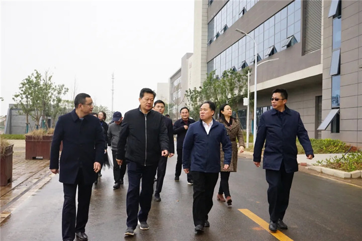管委會主任于立山調研集團儒樂湖新城重大重點項目建設